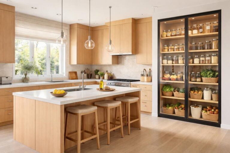 découvrez comment aménager une cuisine fonctionnelle avec un garde-manger visible pour allier praticité et esthétique. astuces déco et organisation pour un espace optimisé.