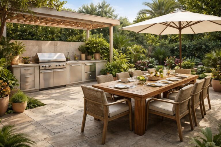 découvrez comment créer un espace barbecue fonctionnel et convivial, alliant praticité et design pour des moments de partage réussis en plein air.