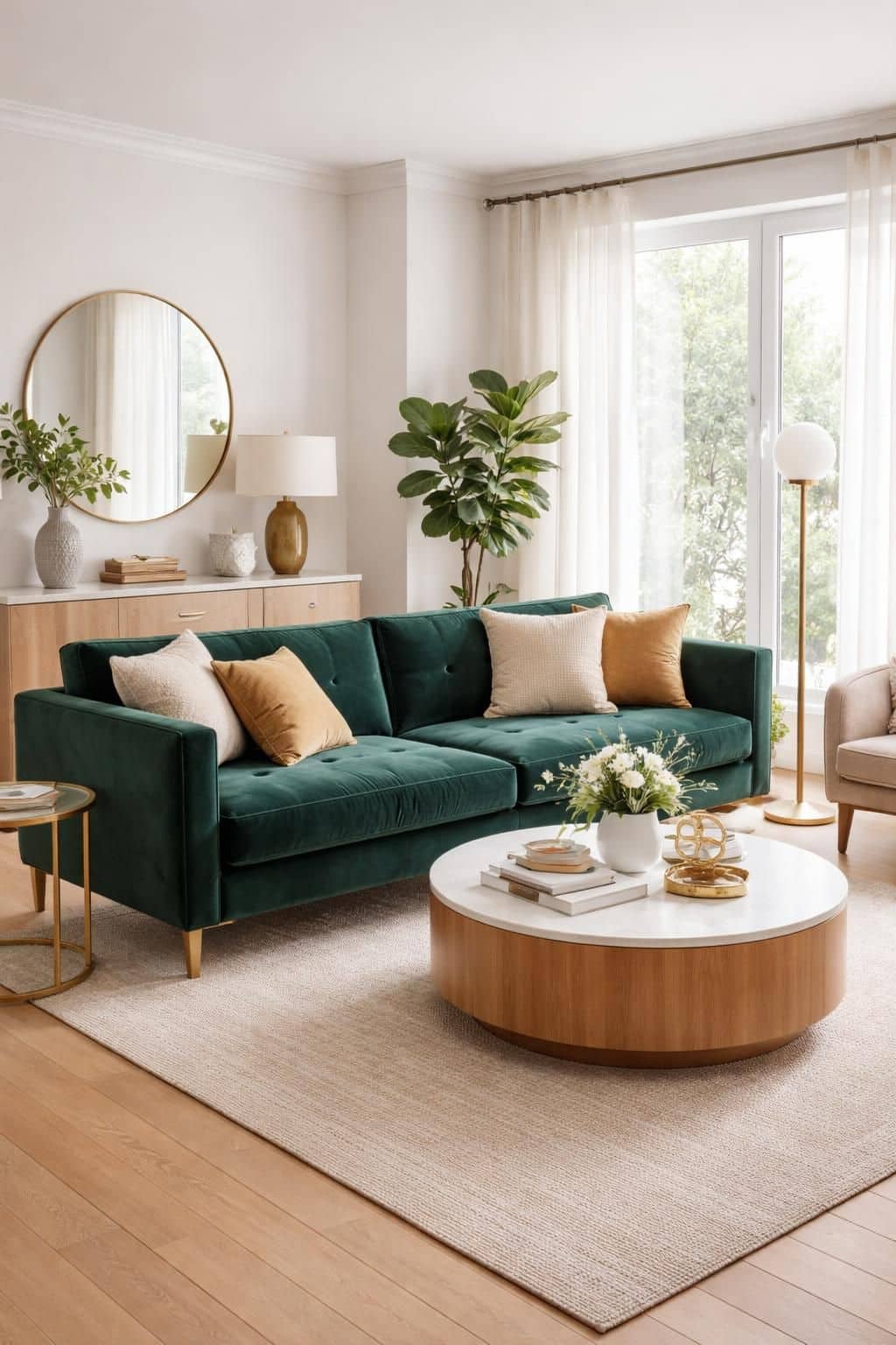d&eacute;couvrez comment cr&eacute;er un salon &eacute;l&eacute;gant et chaleureux en int&eacute;grant un canap&eacute; vert &eacute;meraude, alliant style et confort pour un int&eacute;rieur unique.