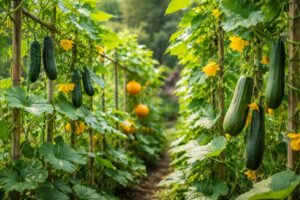 apprenez à cultiver des cucurbitacées verticalement pour optimiser l'espace, améliorer la croissance et faciliter la récolte dans votre jardin.