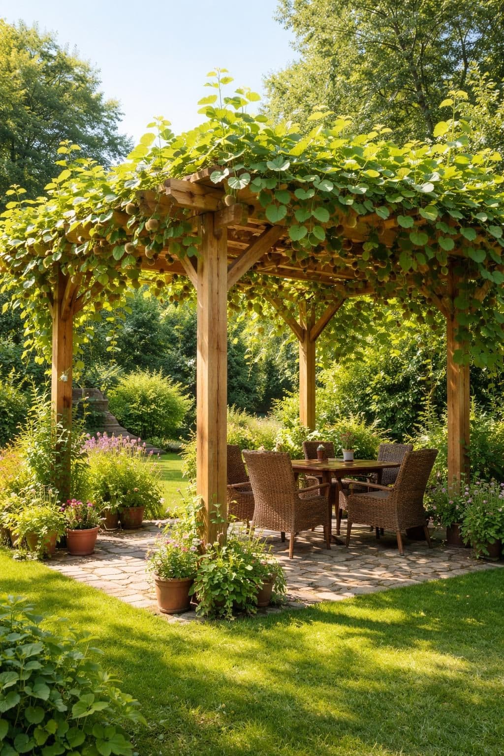 d&eacute;couvrez comment cultiver des kiwis en pergola pour profiter d'une r&eacute;colte abondante et savoureuse tout en embellissant votre jardin.