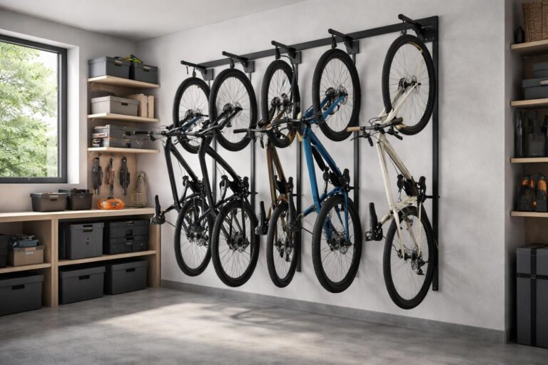 apprenez à fabriquer un rangement vertical pour vélos simple et pratique afin d'optimiser l'espace dans votre garage ou votre appartement.
