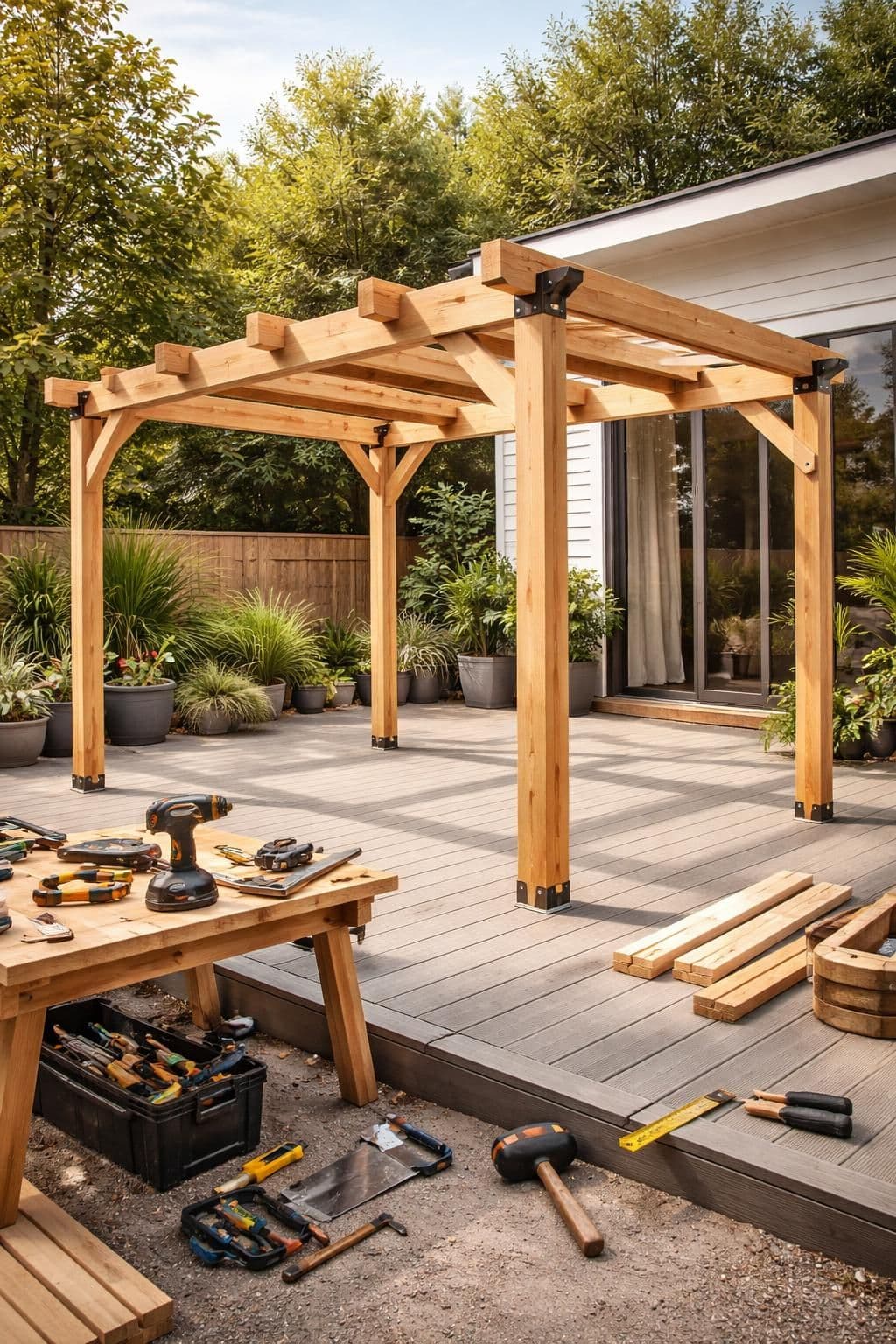 apprenez &agrave; fabriquer une pergola d&eacute;montable en bois facilement avec notre guide pratique. &eacute;tapes d&eacute;taill&eacute;es, outils n&eacute;cessaires et conseils pour un projet r&eacute;ussi.