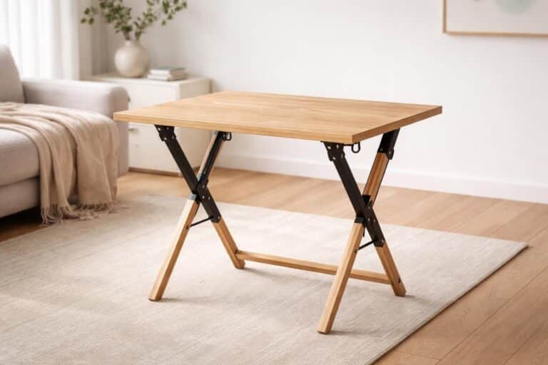 apprenez à fabriquer une table d’appoint pliable pratique et élégante grâce à notre guide étape par étape, idéal pour optimiser votre espace facilement.