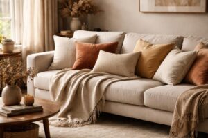 découvrez comment habiller un canapé avec des plaids et des coussins pour apporter confort et style à votre intérieur.