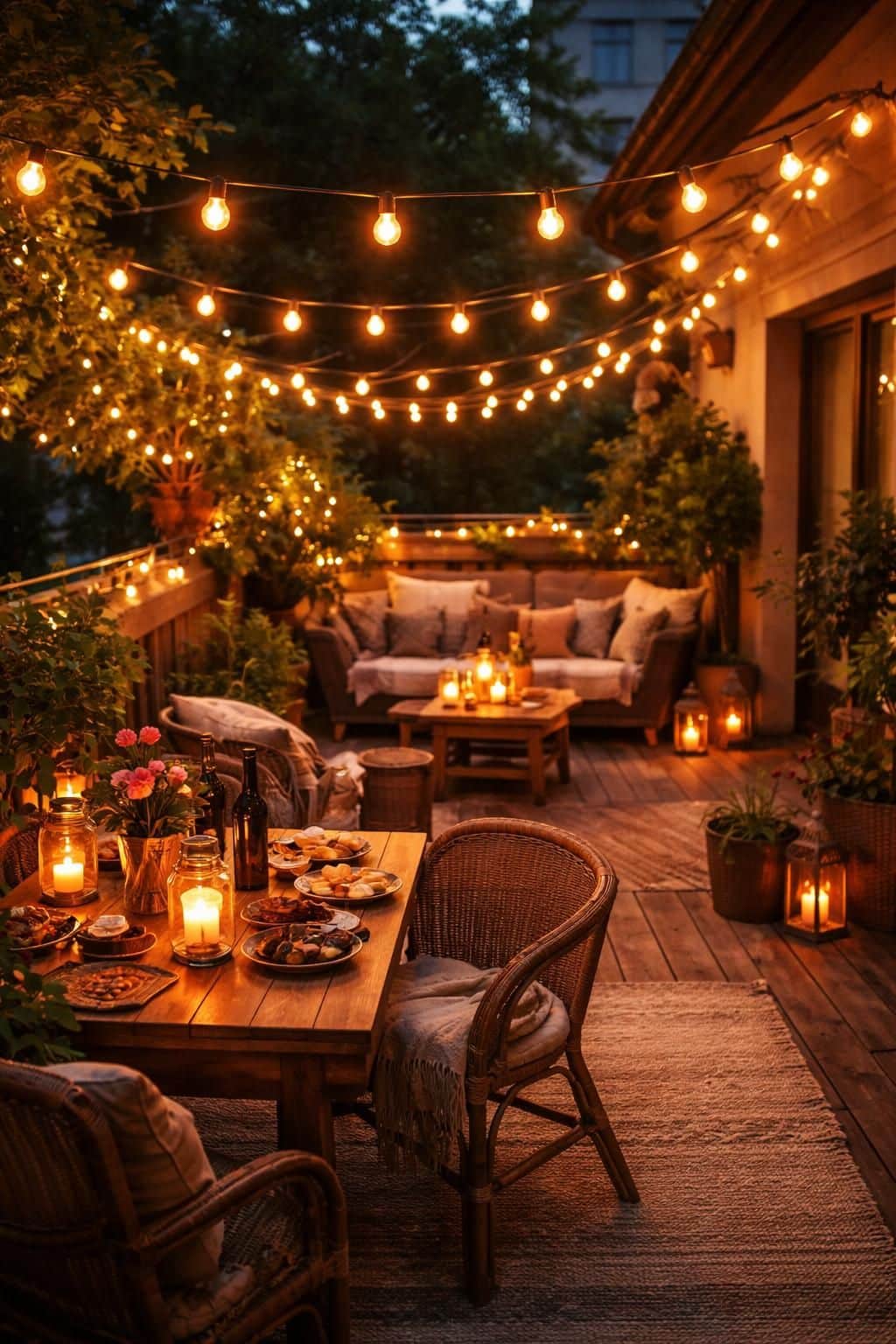 apprenez &agrave; installer facilement des lampes guirlandes guinguette pour cr&eacute;er une ambiance chaleureuse et conviviale dans votre jardin ou lors de vos soir&eacute;es.