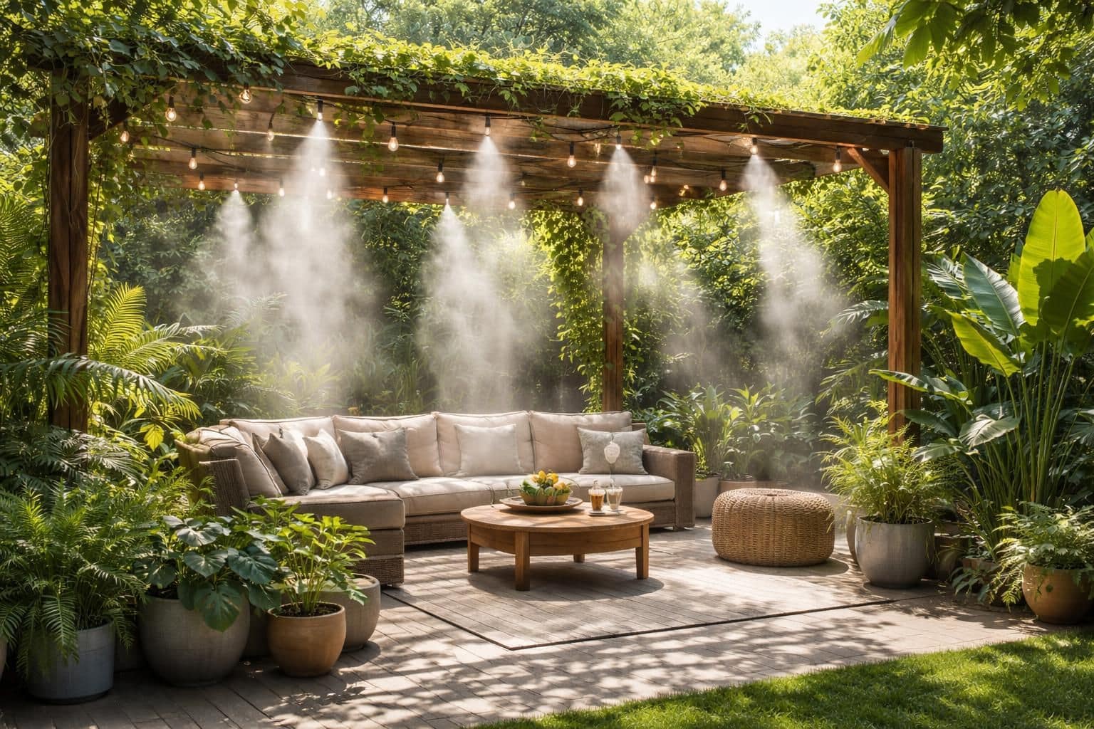 d&eacute;couvrez comment installer un brumisateur de terrasse pour profiter d'un air frais et agr&eacute;able lors des chaudes journ&eacute;es d'&eacute;t&eacute;. guide pratique et conseils d'installation.
