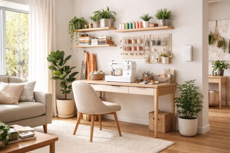 découvrez comment installer un coin couture pratique et esthétique dans votre salon pour allier créativité et confort au quotidien.