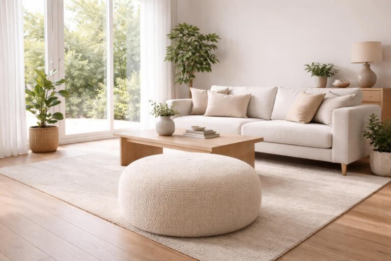découvrez comment intégrer un pouf bouclette dans un salon moderne pour apporter confort et style avec une touche tendance et chaleureuse.