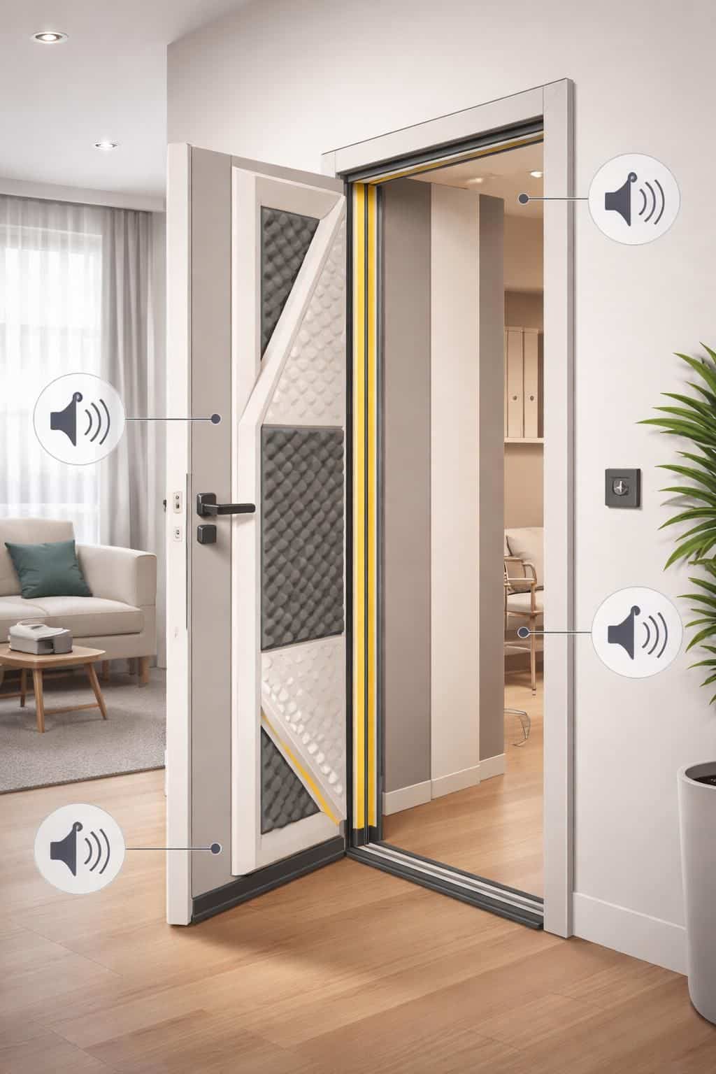 d&eacute;couvrez comment isoler acoustiquement une porte l&eacute;g&egrave;re pour r&eacute;duire les bruits et am&eacute;liorer le confort sonore de votre int&eacute;rieur.