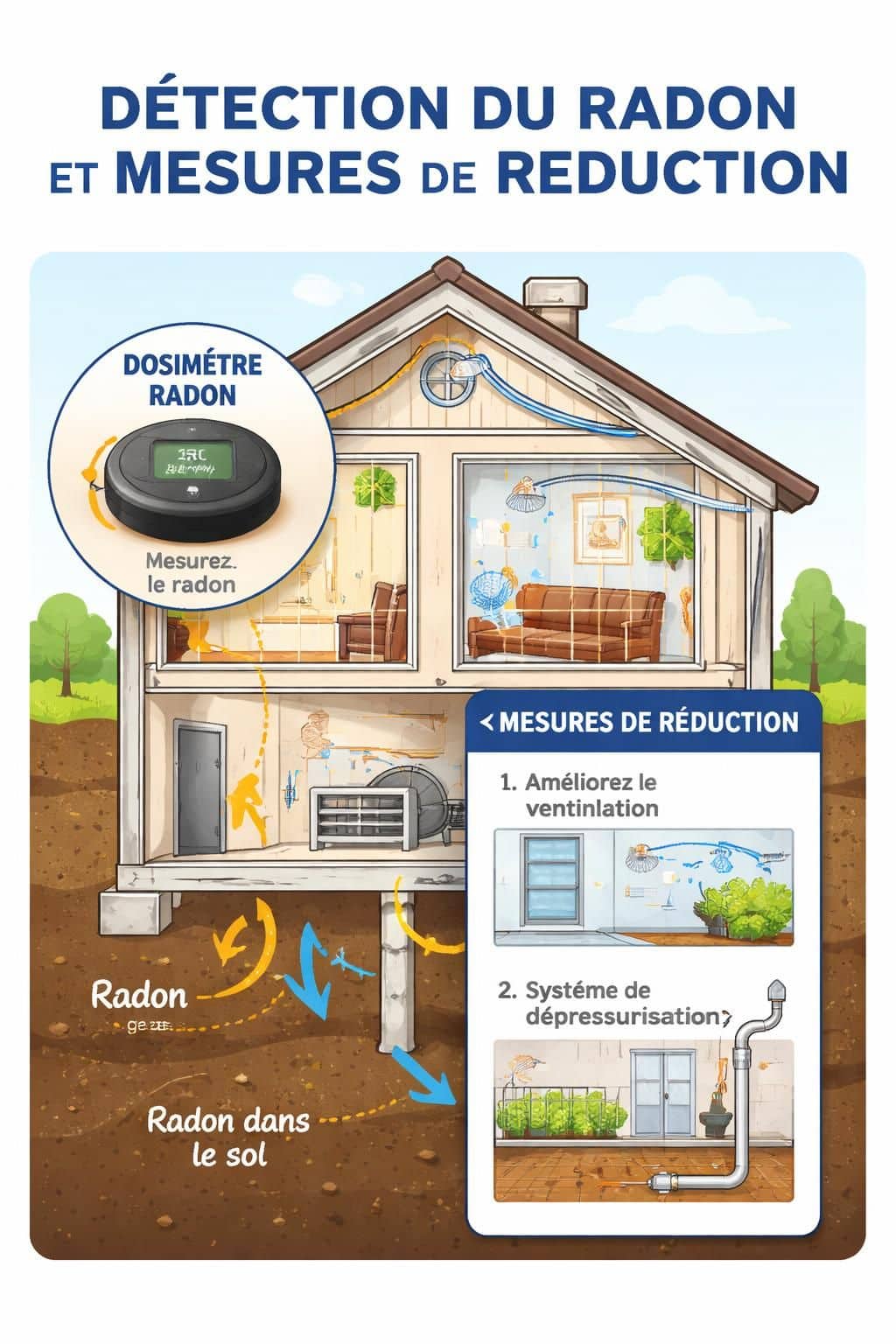 d&eacute;couvrez comment mesurer le radon dans votre maison pour garantir un air int&eacute;rieur sain et prot&eacute;ger votre famille des risques li&eacute;s &agrave; ce gaz radioactif.