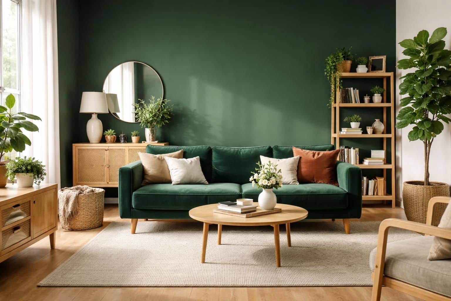 d&eacute;couvrez comment utiliser le vert bouteille dans le salon pour cr&eacute;er une ambiance &eacute;l&eacute;gante et chaleureuse, avec des conseils d&eacute;co et des id&eacute;es d&rsquo;association de couleurs.
