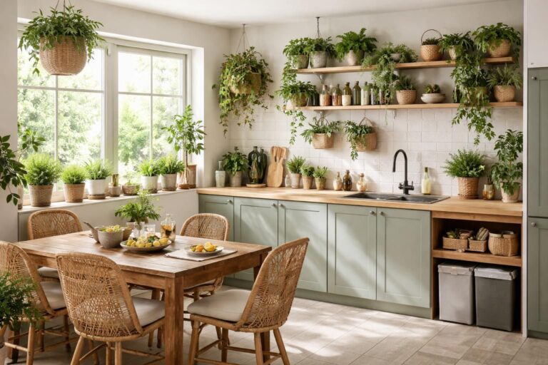 découvrez comment aménager une cuisine végétale fonctionnelle et esthétique pour adopter un mode de vie sain et respectueux de l'environnement.