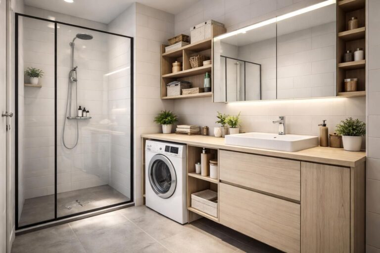 découvrez nos astuces pratiques pour aménager une salle de bain avec lave-linge et optimiser l'espace tout en gardant un design élégant et fonctionnel.