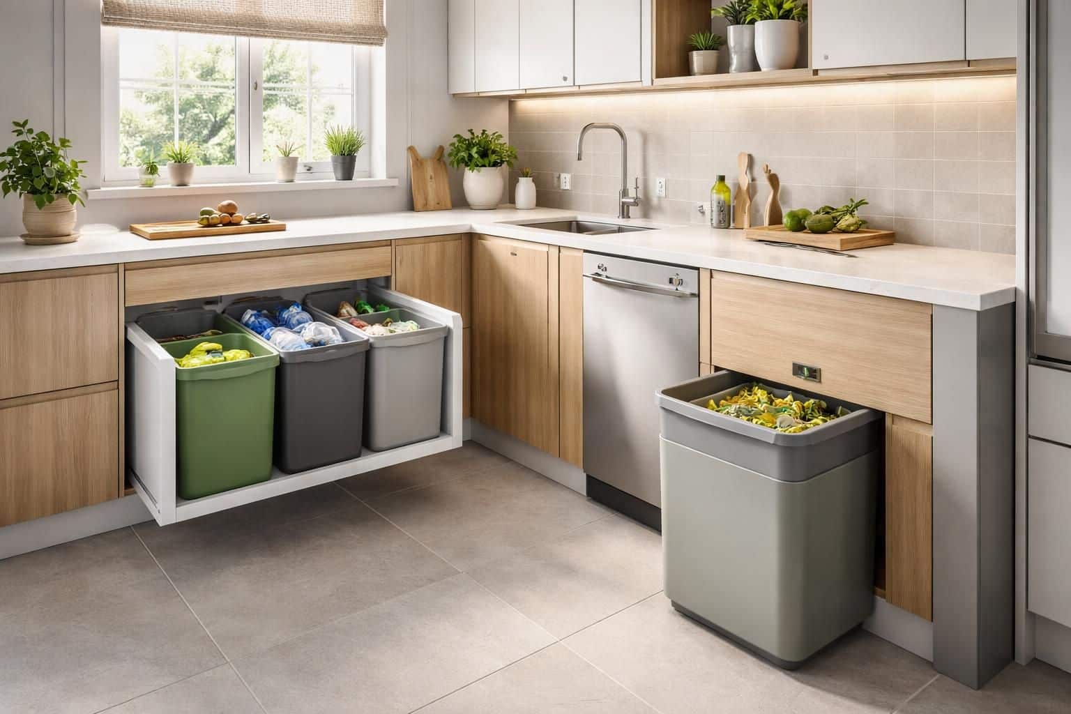 d&eacute;couvrez comment cr&eacute;er un espace de tri pour le recyclage dans votre cuisine afin de faciliter le tri des d&eacute;chets et adopter des habitudes &eacute;coresponsables au quotidien.