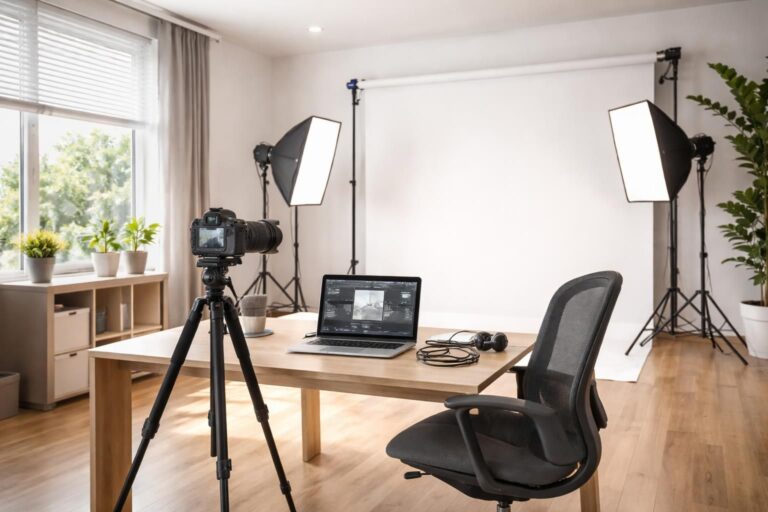 découvrez comment aménager un studio photo professionnel directement dans votre bureau, avec des conseils pratiques pour optimiser l'espace et l'équipement.