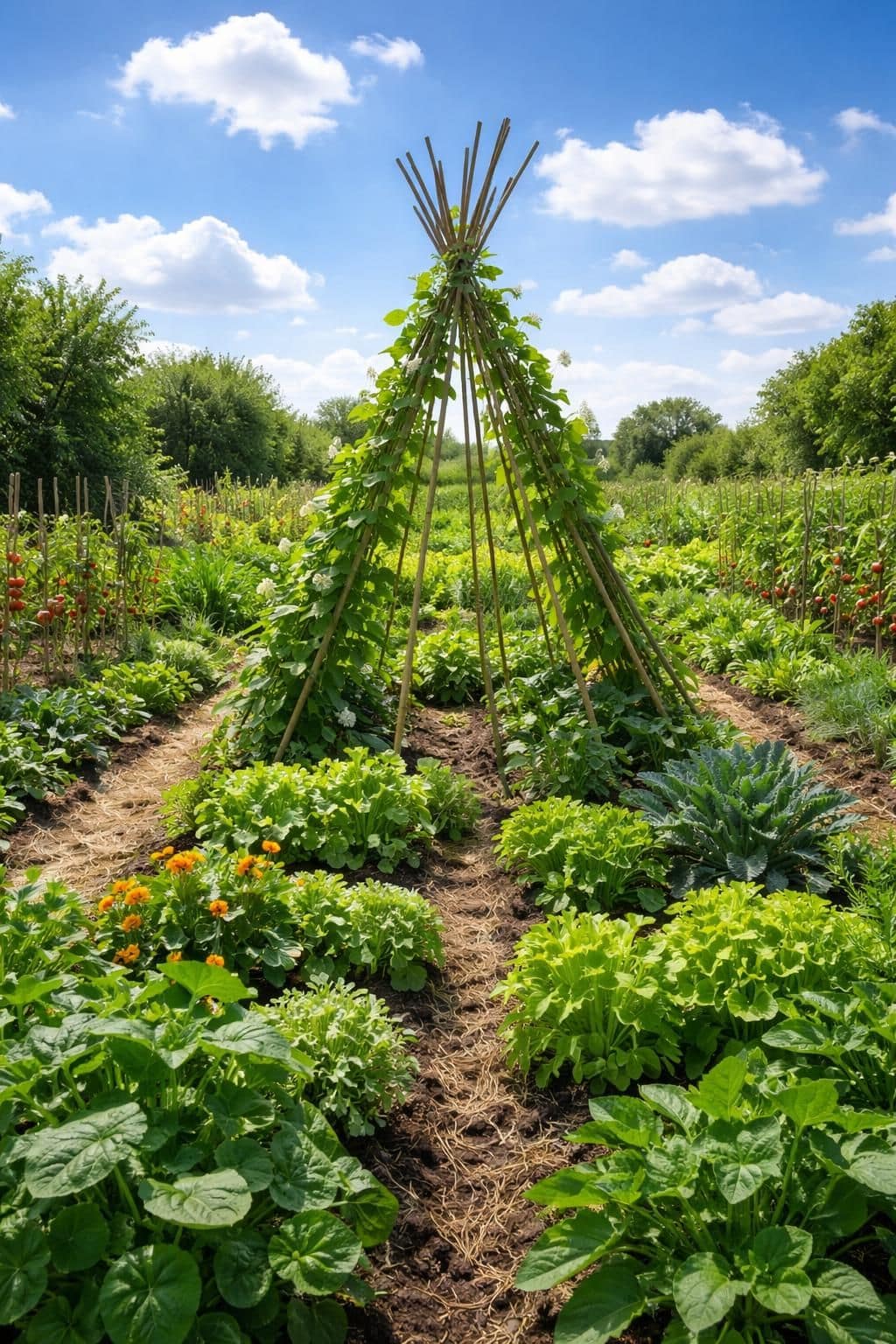 d&eacute;couvrez comment cultiver des haricots en tipi facilement dans votre jardin pour optimiser l'espace et obtenir une r&eacute;colte abondante.