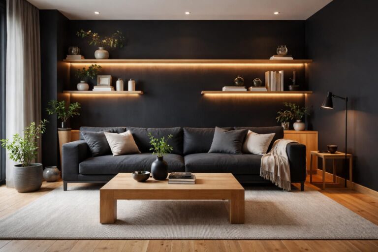 découvrez comment décorer un salon noir et bois pour créer une ambiance chaleureuse et élégante alliant modernité et naturel.