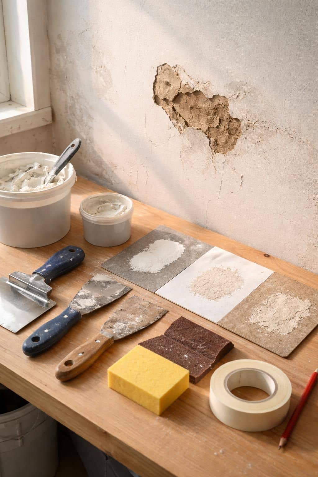 d&eacute;couvrez comment pr&eacute;parer et enduire un mur ab&icirc;m&eacute; avant de le peindre pour obtenir une surface lisse et durable.