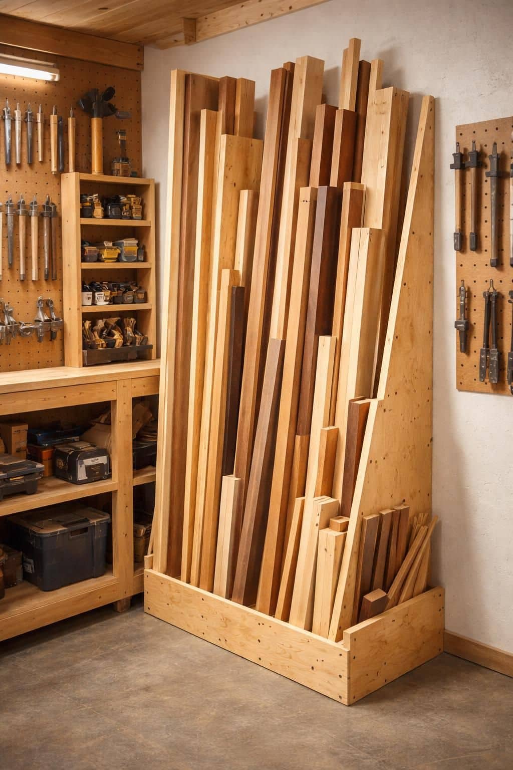 apprenez &agrave; fabriquer un rangement vertical pratique et esth&eacute;tique pour planches avec notre guide &eacute;tape par &eacute;tape, id&eacute;al pour organiser votre espace efficacement.
