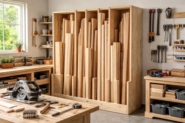 apprenez à fabriquer un rangement vertical pratique et esthétique pour planches, idéal pour optimiser l'espace et organiser votre atelier ou garage facilement.