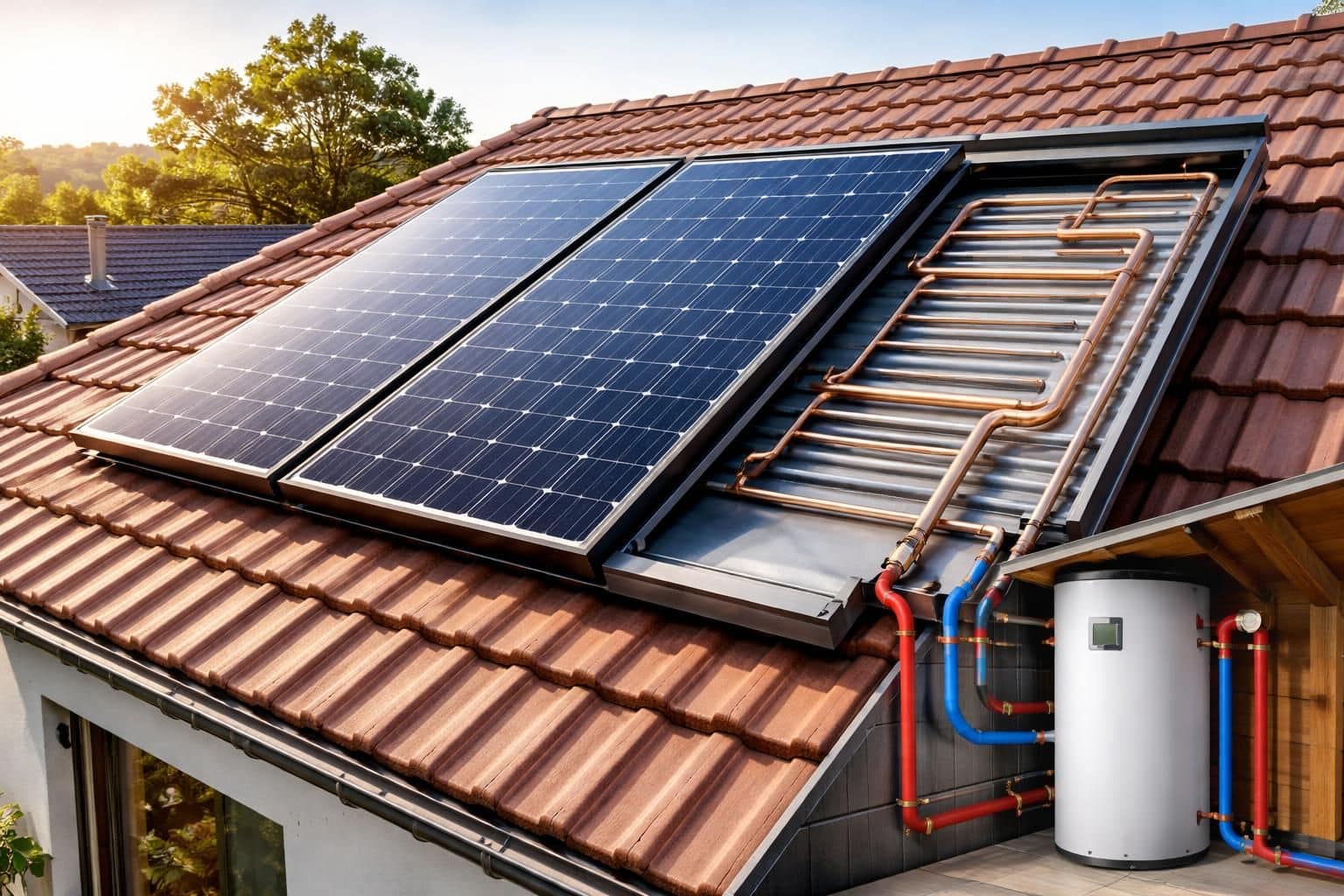 d&eacute;couvrez comment installer des panneaux hybrides photovolta&iuml;ques et thermiques pour optimiser la production d'&eacute;lectricit&eacute; et de chaleur dans votre habitation.