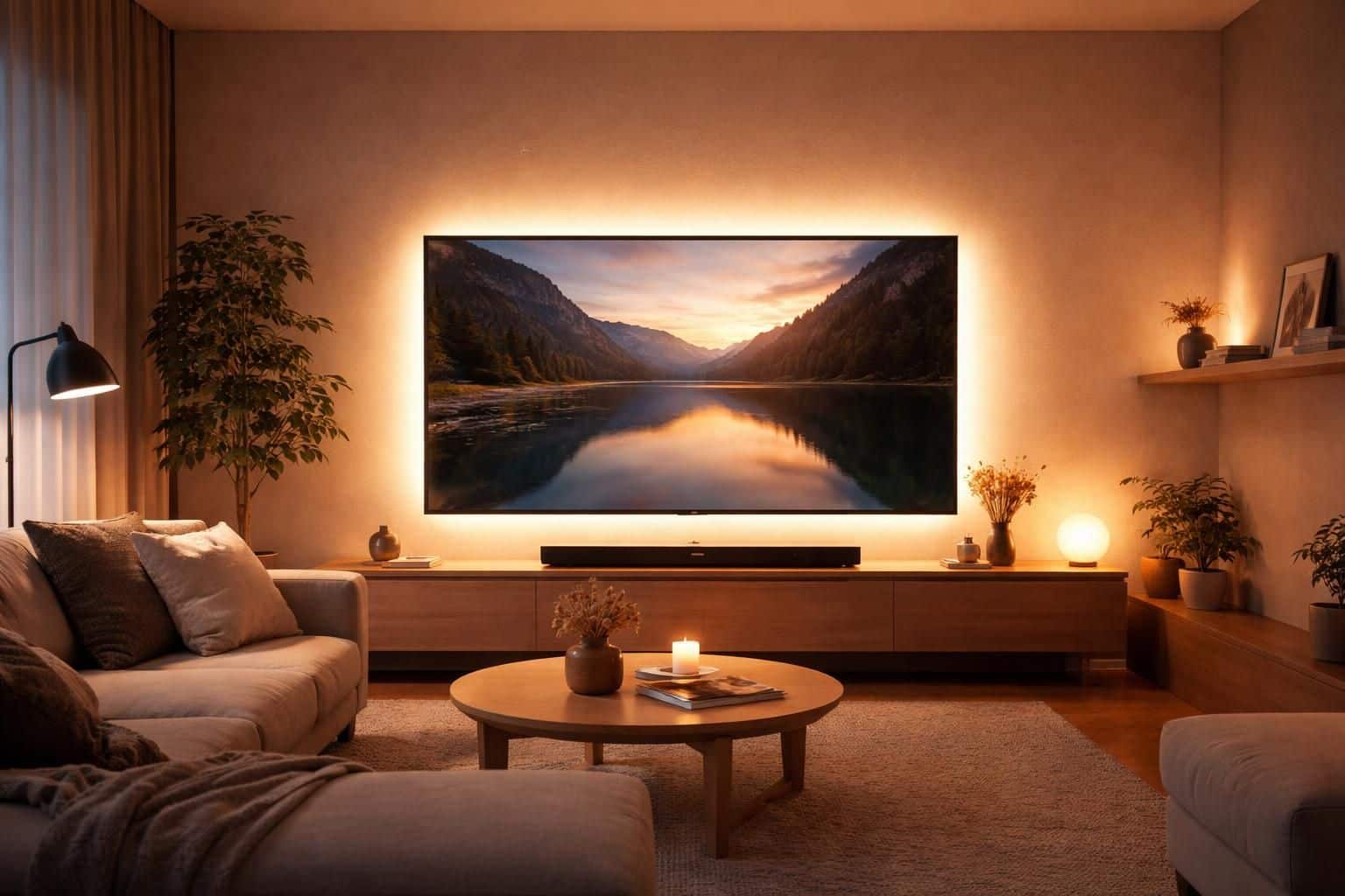 d&eacute;couvrez comment installer facilement un bandeau led derri&egrave;re votre tv pour cr&eacute;er une ambiance lumineuse unique et am&eacute;liorer votre exp&eacute;rience visuelle.