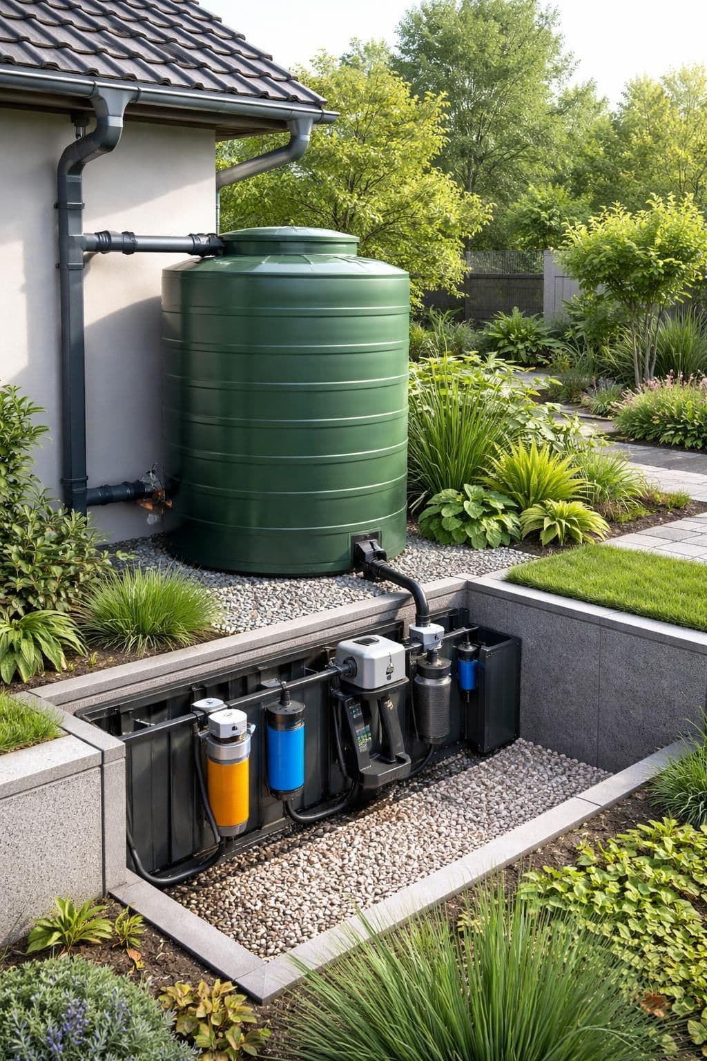 d&eacute;couvrez comment installer un r&eacute;cup&eacute;rateur d&rsquo;eau avec filtration pour collecter et utiliser l&rsquo;eau de pluie proprement, &eacute;conomisant ainsi de l&rsquo;eau potable tout en prot&eacute;geant votre maison.