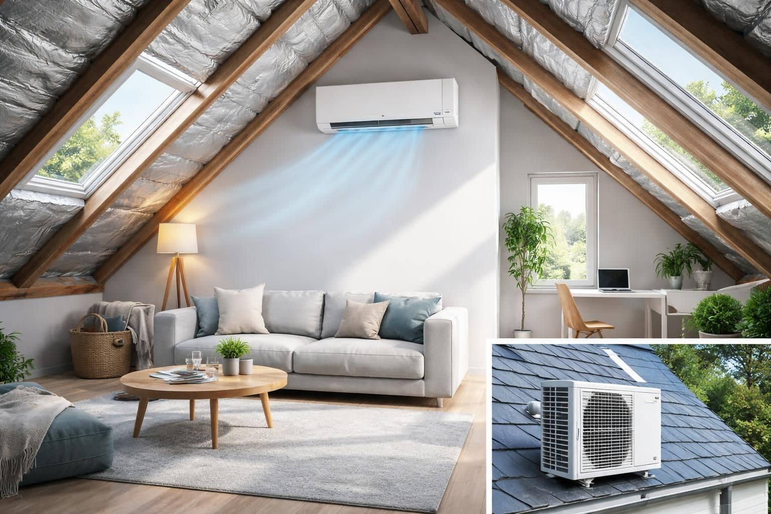 d&eacute;couvrez comment installer une climatisation r&eacute;versible dans vos combles pour un confort optimal toute l'ann&eacute;e, en optimisant l'espace et l'efficacit&eacute; &eacute;nerg&eacute;tique de votre logement.