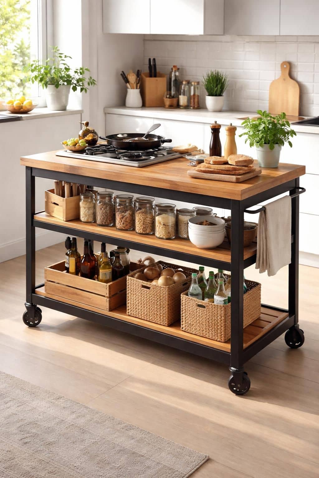 d&eacute;couvrez comment installer une cuisine nomade sur roulettes pour allier mobilit&eacute; et praticit&eacute; dans votre espace culinaire. id&eacute;al pour les petits espaces et les amateurs de cuisine flexible.