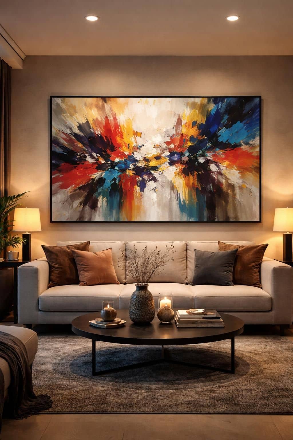 d&eacute;couvrez comment int&eacute;grer des toiles abstraites contemporaines pour apporter une touche moderne et artistique &agrave; votre int&eacute;rieur, en harmonisant styles et couleurs avec &eacute;l&eacute;gance.