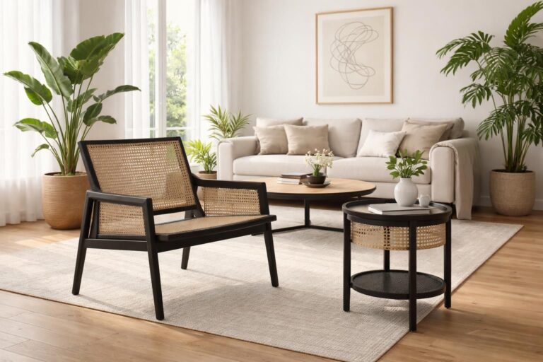 découvrez comment intégrer du mobilier en cannage noir pour apporter une touche d'élégance et de modernité à votre intérieur.