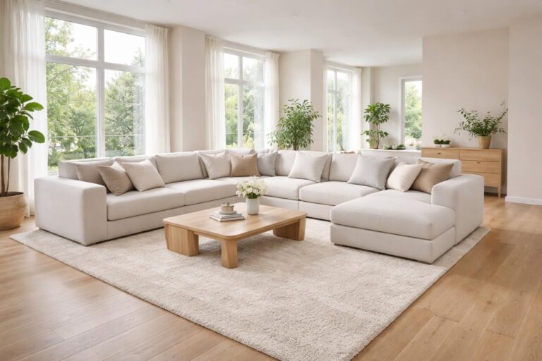 découvrez comment intégrer un canapé modulaire dans un salon spacieux pour optimiser l'espace et créer une ambiance conviviale et moderne.