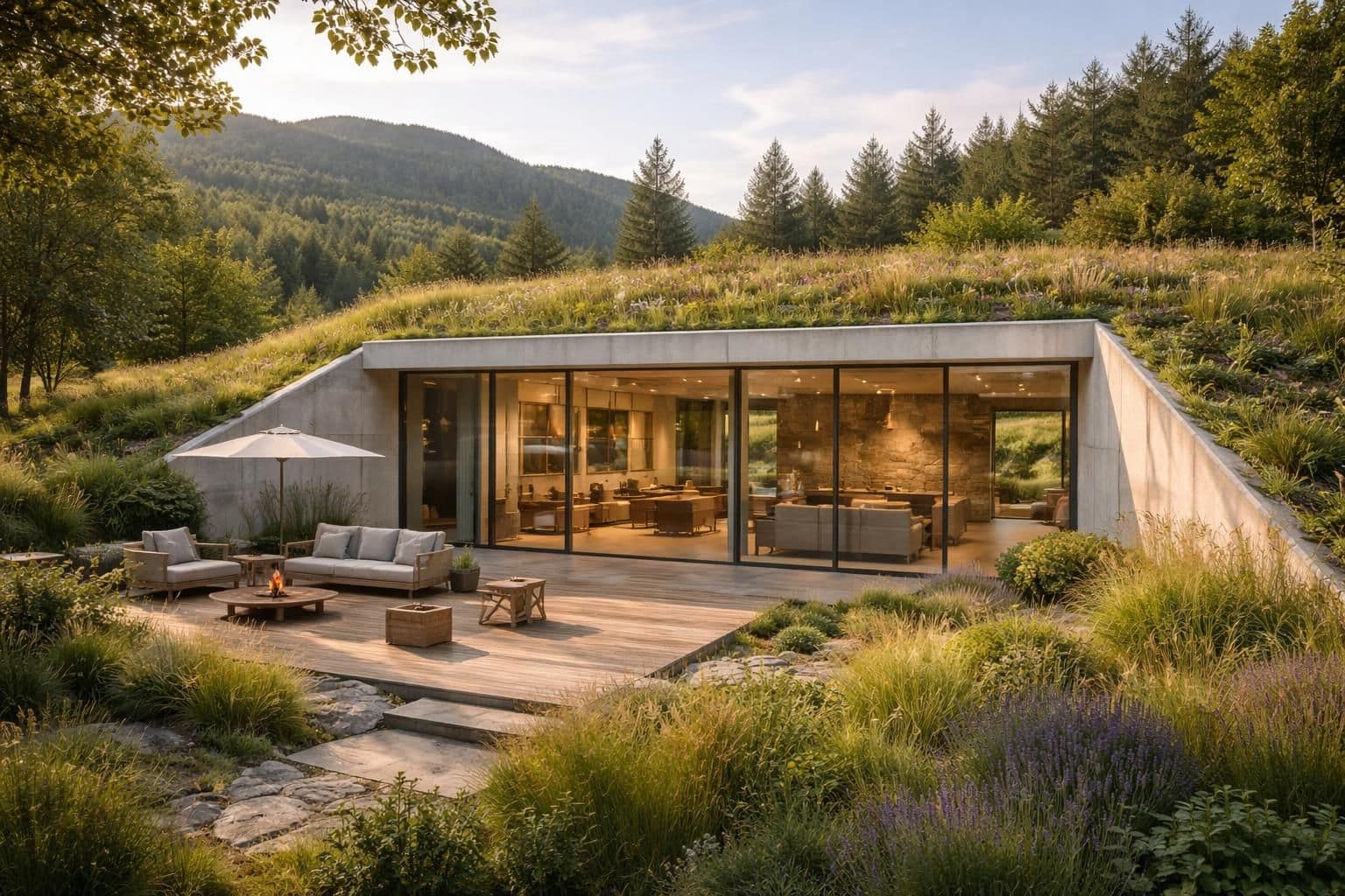 d&eacute;couvrez les avantages de la maison semi-enterr&eacute;e et son inertie thermique pour un meilleur confort &eacute;nerg&eacute;tique toute l'ann&eacute;e.