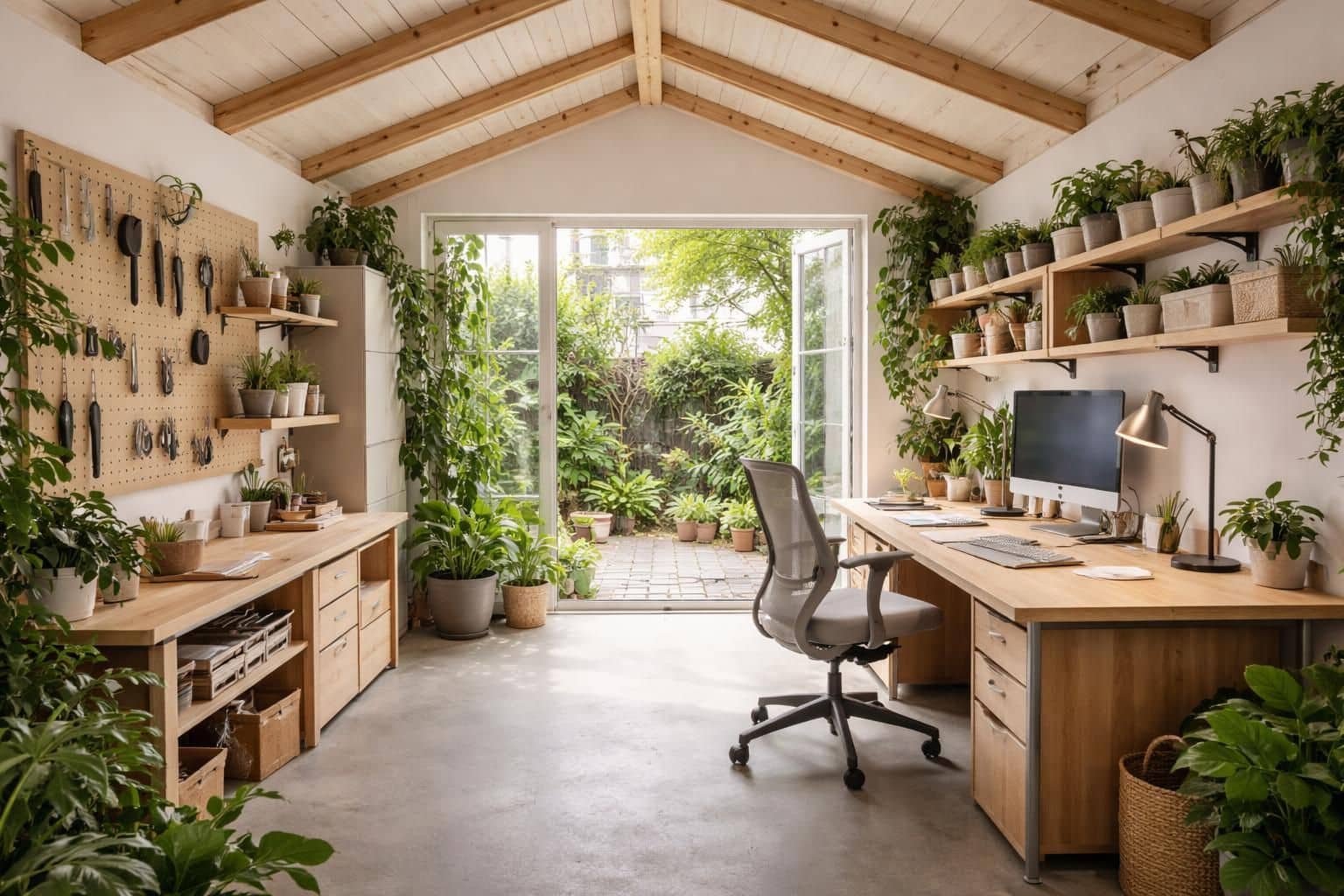 d&eacute;couvrez comment transformer facilement un atelier de bricolage en un bureau fonctionnel et agr&eacute;able, optimisant ainsi votre espace de travail &agrave; domicile.